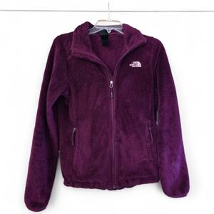 The North Face Dark Purple Osita Plush Zip Jacket Athleisure Size Small